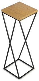 Suport pentru flori LOFT 70x24 cm negru/maro