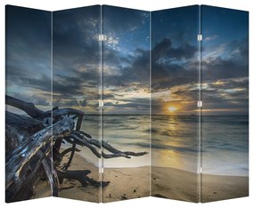 Paravan - Marea în apus de soare (210x170 cm)