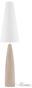 Lampadar decorativ, Ghips, Crem, Tesatura, Alb, Mizu