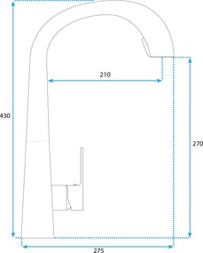 Baterie de bucătărie Rea Ross Brush Copper