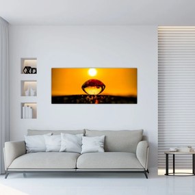 Tablou - Picături din sticlă (120x50 cm)