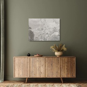 Tablou pe sticlă - Peisaj chinezesc (70x50 cm)