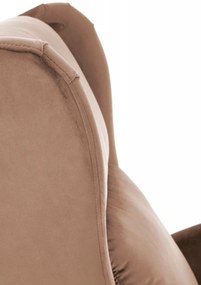 Fotoliu recliner Agustin 2 velvet bej H107 cm