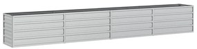 Strat inaltat de gradina argintiu 320x40x45 cm otel galvanizat 1, 320 x 40 x 45 cm