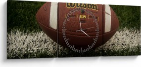Tablou - Fotbal (cu ceas) (90x30 cm)