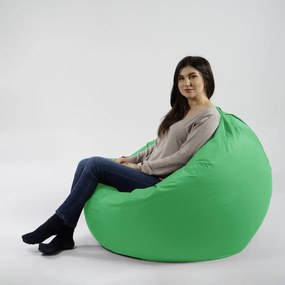 Fotoliu Relaxo XL Pufrelax, material impermeabil, Green Apple