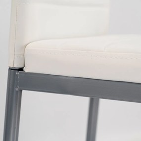 Scaun de masă Tino NOVA în alb-gri