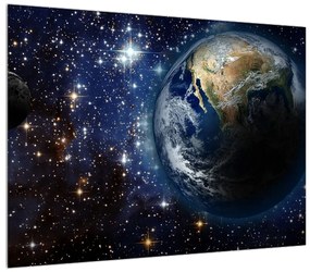 Tablou cosmic cu planete (70x50 cm), în 40 de alte dimensiuni noi