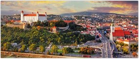 Tablou - Panorama bratislavei, Slovacia (120x50 cm)