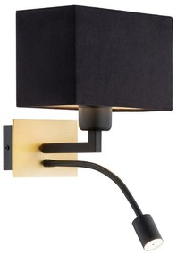 Aplica de perete design elegant BILL II negru