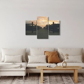 Tablou - Ponton de lemn, lac (90x60 cm)