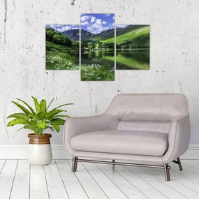 Tablou - Peisaj cu un lac (90x60 cm)