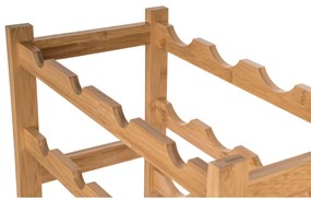 Raft pentruvinuri G21  din bambus, 8 sticle, S