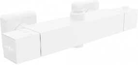 Mexen Cube baterie termostatică de duș, Albă - 77250-20