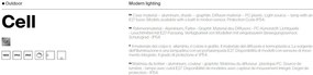 Aplica de perete iluminat exterior IP54 Cell