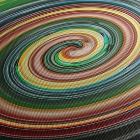 Tablou abstract - spirala colorata (70x50 cm)