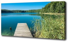 Tablou pe pânză Pier pe lac