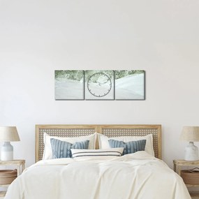 Abstract din pensule (cu ceas) (90x30 cm)