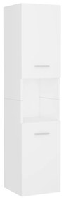 804997 vidaXL Dulap de baie, alb, 30 x 30 x 130 cm, PAL