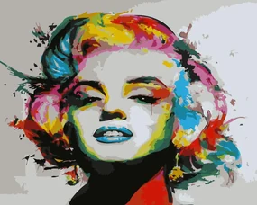Pictura pe numere cu un cadru "Marilyn Monroe 2" 50x40 cm