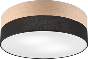 Plafonieră SIRJA WOOD 2xE27/15W/230V d. 45 cm negru/stejar