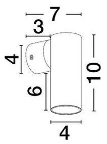 Aplica de perete minimalista MOR, NVL-9011461