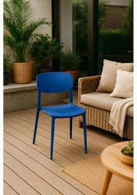 Scaun de grădină albastru din plastic Hébé – Bonami Essentials