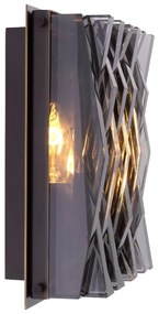 Aplica de perete cu aspect arhitectural Nuvola S bronz/ fumuriu