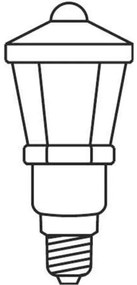 Instalație de Crăciun LANTERN 12xE10/10,7m alb