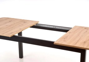Masa extensibila Florian L160-228 cm stejar artizan/negru
