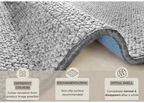 Covor gri 60x90 cm Wolly – BT Carpet