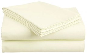 Cearsaf de bumbac crem 140x240 cm