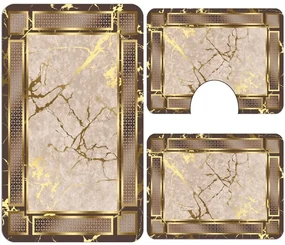 Set 3 Covoare baie antiderapante 60x90 CBA110