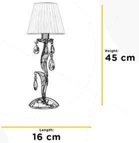 Lampă de masă JACQUELINE 1xE14/6W/230V ONLI