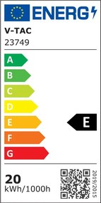 Bec LED E27, 20W (150W), V-TAC, A80, 2452lm, Lumina Rece (6500K)
