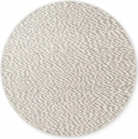 Covor gri deschis/crem țesut manual rotund din lână ø 160 cm Lyon Beans – Elle Decoration