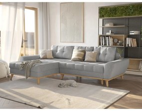 Colțar gri deschis extensibil (cu colț pe partea stângă ) Balitco – Ropez