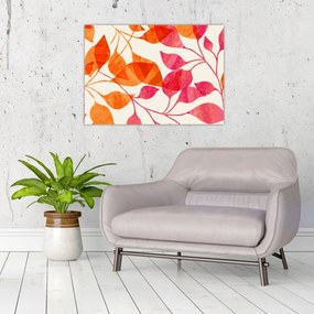 Tablou - Frunze portocalii (70x50 cm)