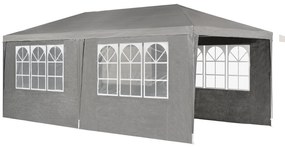 Juskys Cort petrecere 3 x 6 m - gri închis
