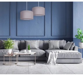 Lustră pe cablu Duolla BRISTOL 1xE27/40W/230V d. 45 cm gri