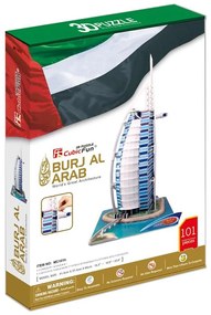PUZZLE 3D BURJ AL ARAB - NIVEL COMPLEX - 101 PIESE - CUBICFUN (MC101h)