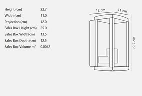 Aplica de exterior stil nordic IP44 Linas