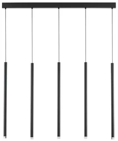 Lustra cu 5 pendule LED design tubular DANDIA