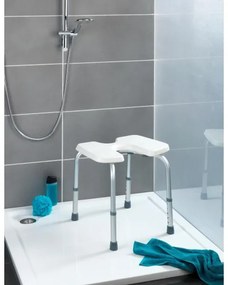 WENKO 206051100 - Scaun SECURA 46x53,5 cm alb/argintiu