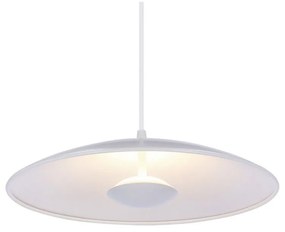Lustră albă LED cu abajur din metal Lund – Candellux Lighting