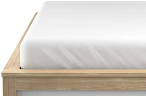 Cearsaf jersey Culoare alb, 140 x 200 cm