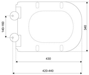 Kamet soft-close wc ülőke