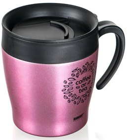 Banquet Cană termică de călătorie TAZZA 330 ml,roz