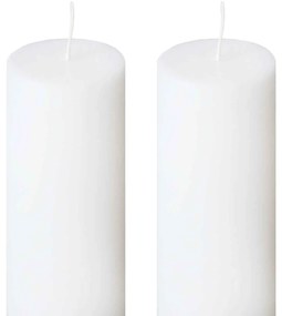 Set 2 Lumanari Nunta albe cu diametrul de 3,5cm 3,5 cm, 50 cm