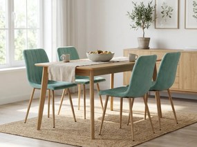 Scaun de catifea mentolat LAVA AQUA MINT